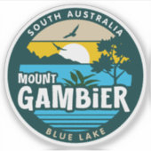 Mount Gambier, Sticker van Zuid-Australië (Voorkant)