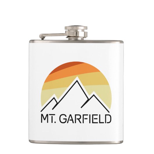 Mount Garfield New Hampshire Retro Heupfles (Voorkant)