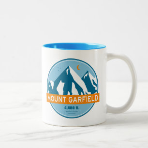Mount Garfield New Hampshire Stars Moon Tweekleurige Koffiemok