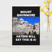 Mount Gavinmore Funny Gavin Newsom Trolling Trump  Kaart (Gele Bloem)