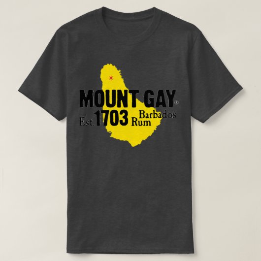 Mount Gay Barbados Rum T-shirt (Design voorkant)