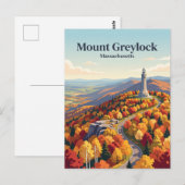 Mount Greylock Massachusetts Briefkaart (Voorkant / Achterkant)