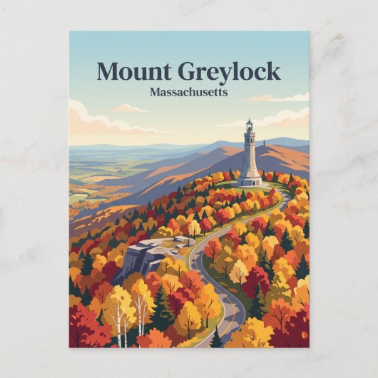 Mount Greylock Massachusetts Briefkaart (Voorkant)