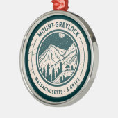 Mount Greylock Massachusetts Wandelskiën Reizen Metalen Ornament (Links)
