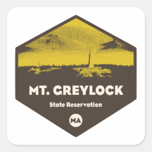 Mount Greylock State Reservation Massachusetts Vierkante Sticker