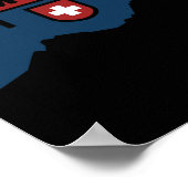 Mount Grosser Mythen Hike Mountain Biking Swiss Hi Poster (Hoek)