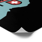 Mount Grosser Mythen Hike Mountain Biking Swiss Hi Poster (Hoek)