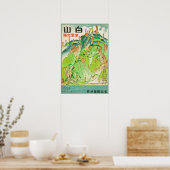 Mount Haku 白 Japan Traver Poster (Keuken)