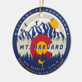 Mount Harvard Colorado 14ers Fourteener klimmen Keramisch Ornament (Links)