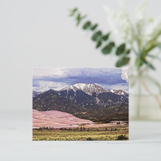 Mount Herard en Great Sand Dunes Briefkaart (Staand voorkant)
