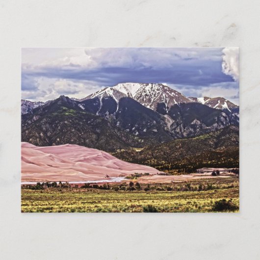 Mount Herard en Great Sand Dunes Briefkaart (Voorkant)
