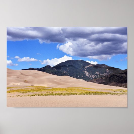 Mount Herard, Great Sand Dunes, Colorado Poster (Voorkant)