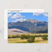 Mount Herard, Great Sand Dunes National Park, CO Briefkaart (Voorkant / Achterkant)