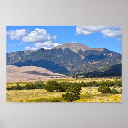 Mount Herard, Great Sand Dunes National Park, CO Poster (Voorkant)