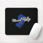 Mount Holly New Jersey Nj Map Muismat (Met muis)