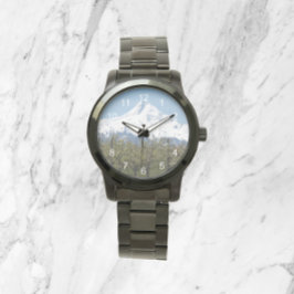 Mount Hood boomgaarden Landschap Horloge