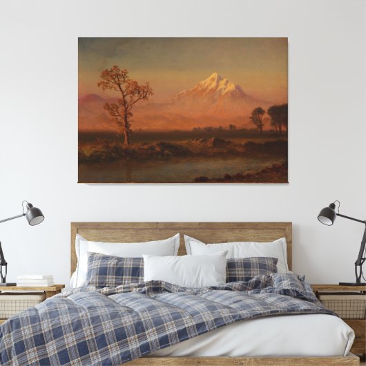 Mount Hood Canvas Afdruk (Insitu (Slaapkamer))