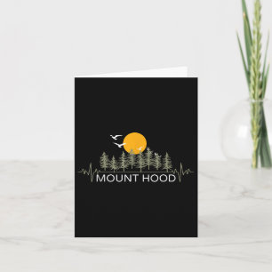 Mount Hood Heartbeat Natuur Camper Hiking Kaart