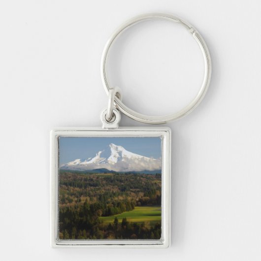 Mount Hood, Jonsrud-uitzichtpunt, Sandy, Oregon Sleutelhanger (Voorkant)