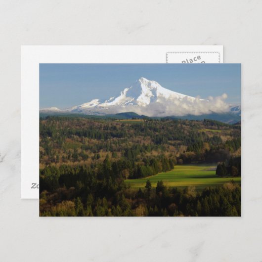 Mount Hood, Jonsrud Viewpoint, Sandy, Oregon Briefkaart (Voorkant / Achterkant)