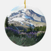 Mount Hood Landscape Vakantie Keramisch Ornament (Achterkant)