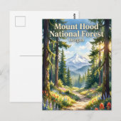 Mount Hood National Forest Oregon Briefkaart (Voorkant / Achterkant)