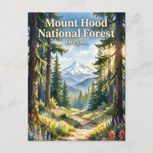 Mount Hood National Forest Oregon Briefkaart (Voorkant)