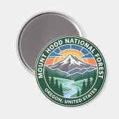Mount Hood National Forest Oregon Magneet (Voorkant / Achterkant)