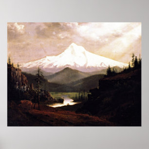Mount Hood   Olievlekken door William S. Parrott Poster