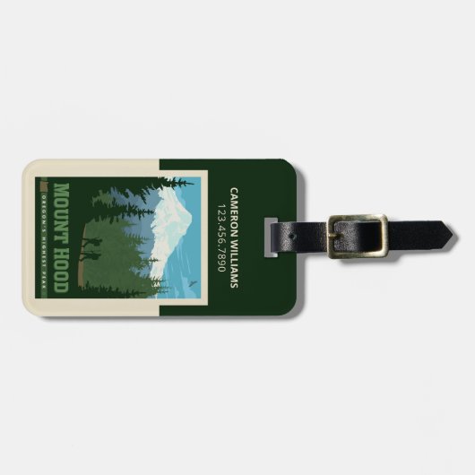 Mount Hood | Oregon Bagagelabel (Voorkant horizontaal)