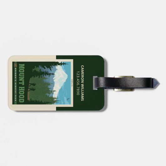Mount Hood | Oregon Bagagelabel (Achterkant horizontaal)