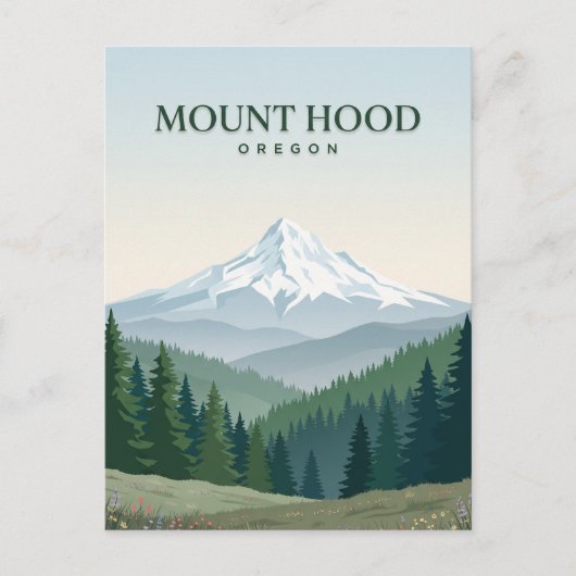 Mount Hood Oregon Briefkaart (Voorkant)