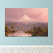 Mount Hood, Oregon  Canvas Afdruk (Insitu (Houten vloer))