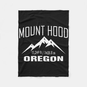 Mount Hood Oregon Klimmen Top Club Outdoor Cadeau Fleece Deken