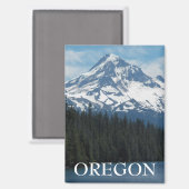 Mount Hood, Oregon Landscape Magneet (Voorkant / Achterkant)