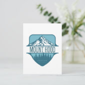 Mount Hood Oregon Mountain crest ontwerp Briefkaart (Staand voorkant)