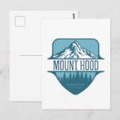 Mount Hood Oregon Mountain crest ontwerp Briefkaart (Voorkant / Achterkant)