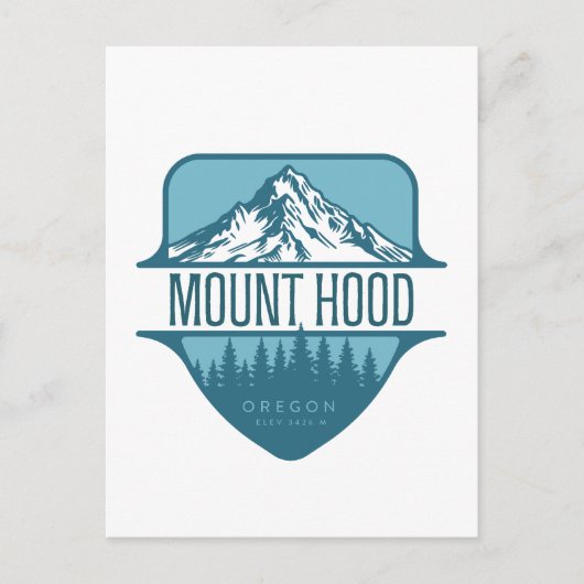 Mount Hood Oregon Mountain crest ontwerp Briefkaart (Voorkant)