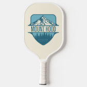 Mount Hood Oregon Mountain crest ontwerp Pickleball Paddle (Achterkant)
