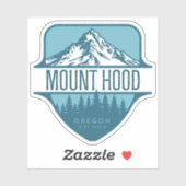 Mount Hood Oregon Mountain crest ontwerp Sticker (Vel)
