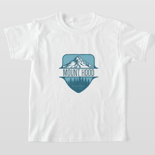 Mount Hood Oregon Mountain crest ontwerp T-shirt (Laagn)