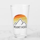 Mount Hood Oregon Retro Glas (Voorkant)