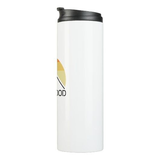 Mount Hood Oregon Retro Thermosbeker (Geroteerd rechts)