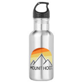 Mount Hood Oregon Retro Waterfles (Voorkant)