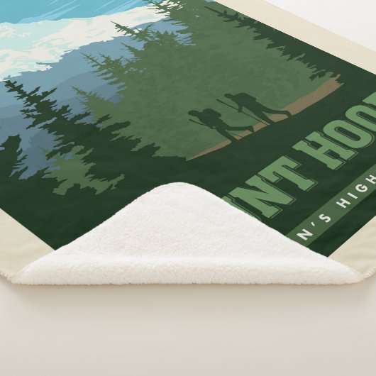 Mount Hood | Oregon Sherpa Deken (3/4)