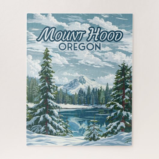 Mount Hood Oregon Ski Pacific Northwest Winter Legpuzzel (Verticaal)