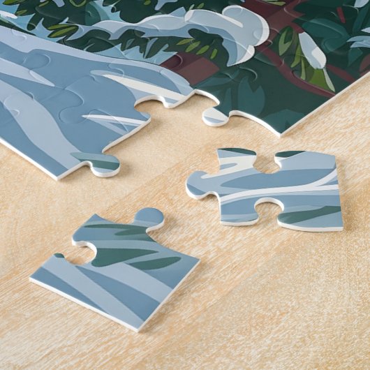 Mount Hood Oregon Ski Pacific Northwest Winter Legpuzzel (Zijkant)