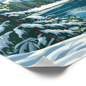 Mount Hood Oregon Ski Pacific Northwest Winter Poster (Hoek)