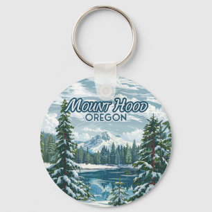 Mount Hood Oregon Ski Pacific Northwest Winter Sleutelhanger