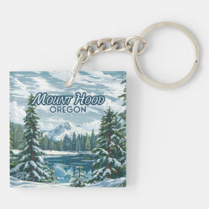 Mount Hood Oregon Ski Pacific Northwest Winter Sleutelhanger